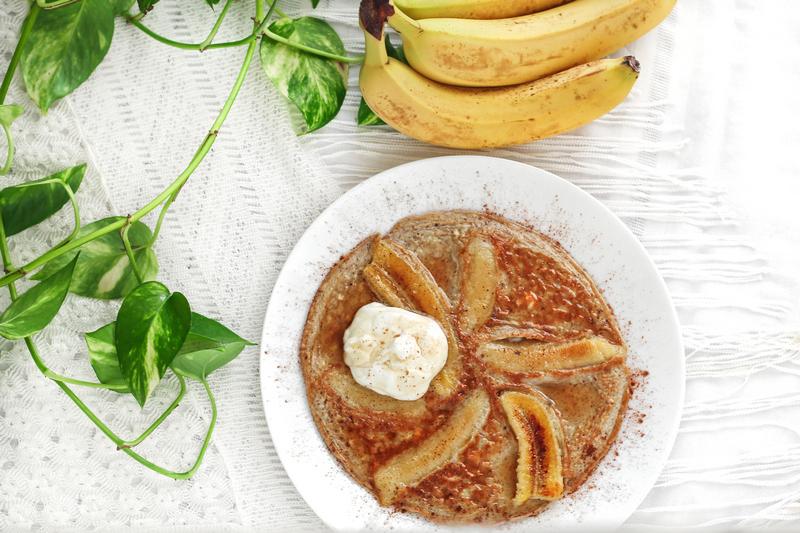 Imagem mostra receitas de omelete de banana