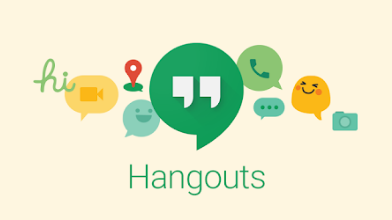 Imafem mostra o logotipo do hangouts