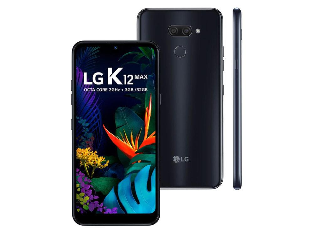 Imagem de divulgação do smartphone lg k12 max