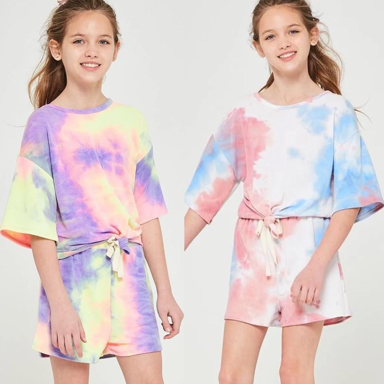 Conjunto tie dye infantil tendencias