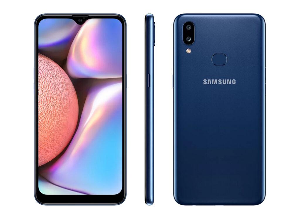 Imagem de divulgação do smartphone galaxy a10s