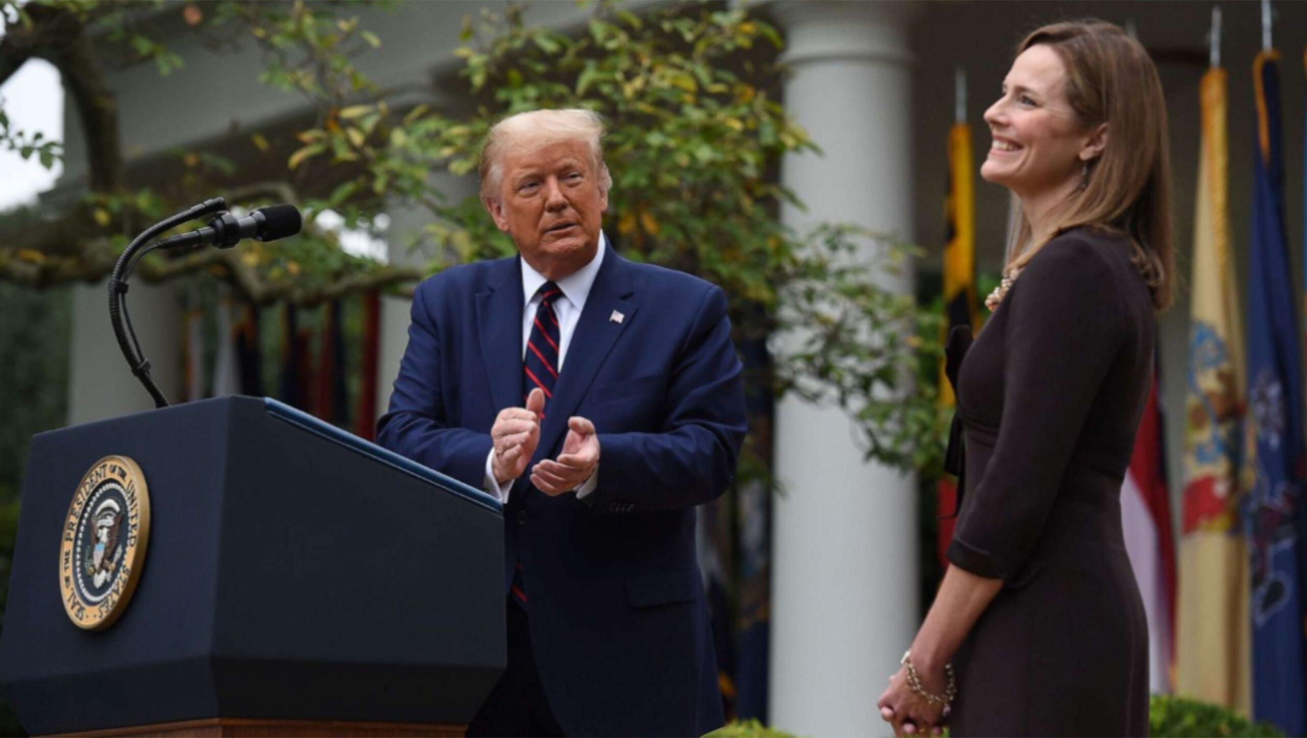 Trump apoia a nomeação de amy coney barret