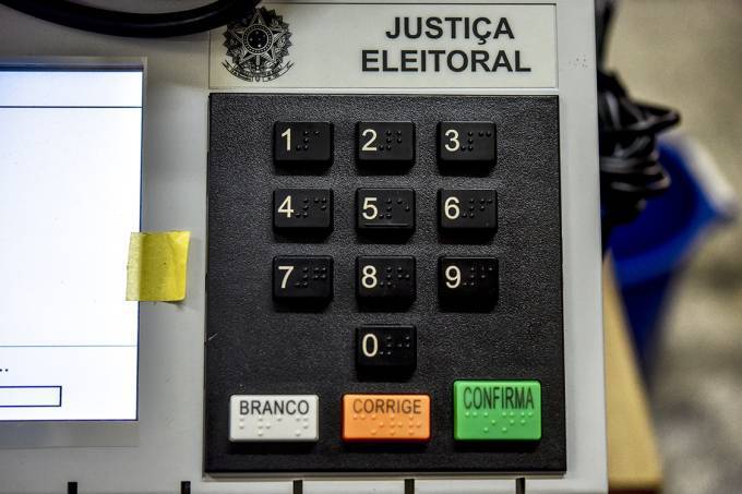 Teclado da urna eletrônica