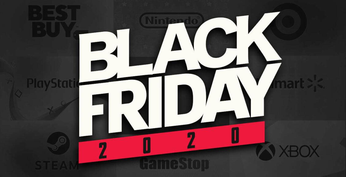 black friday 2020 logotipo fundo preto