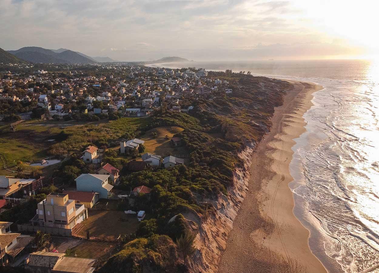 Divisão das praias de florianopolis