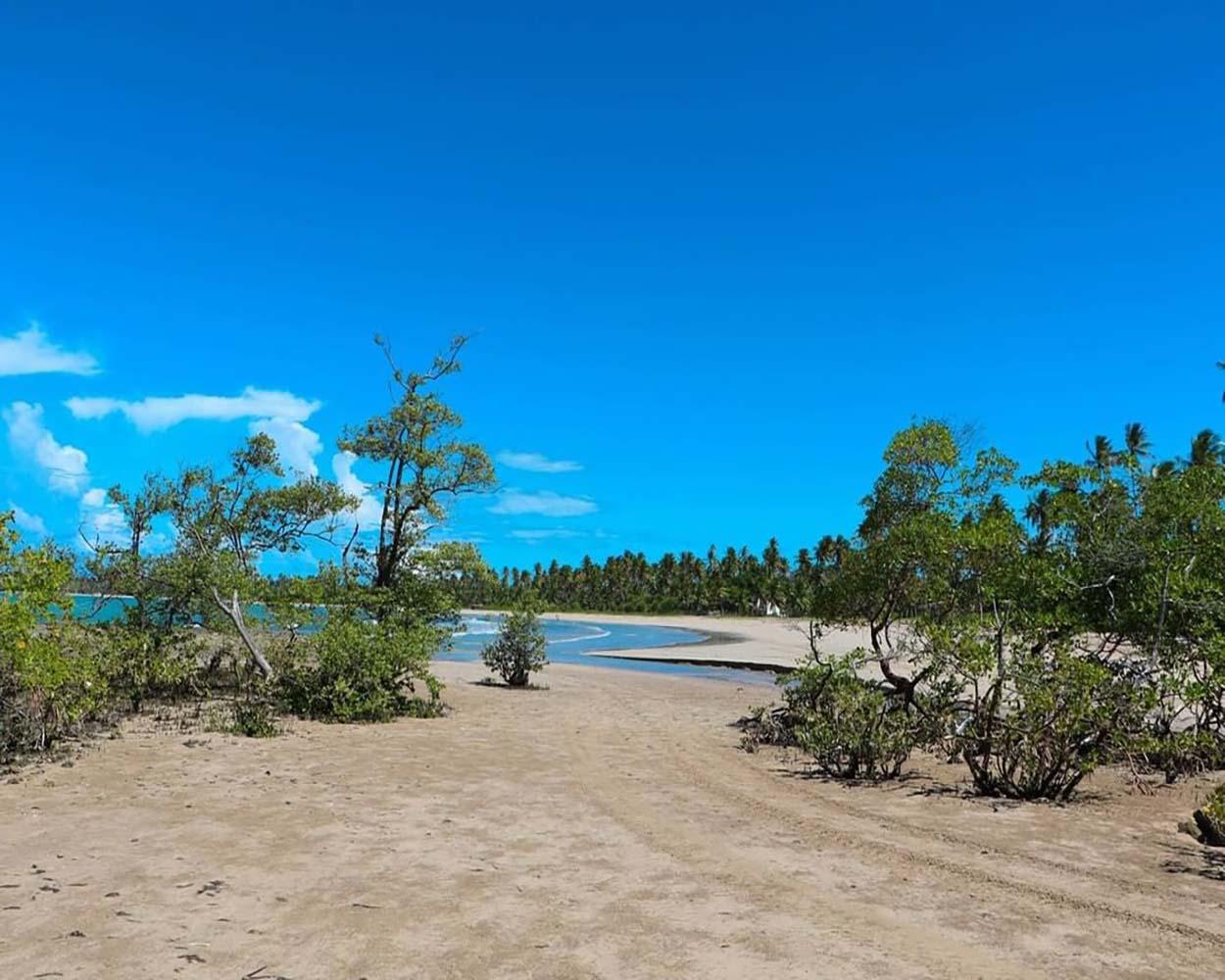 Praia deserta morro de são paulo