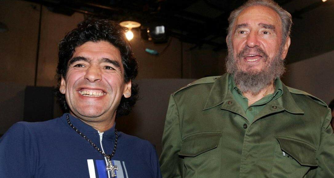 maradona e fidel castro