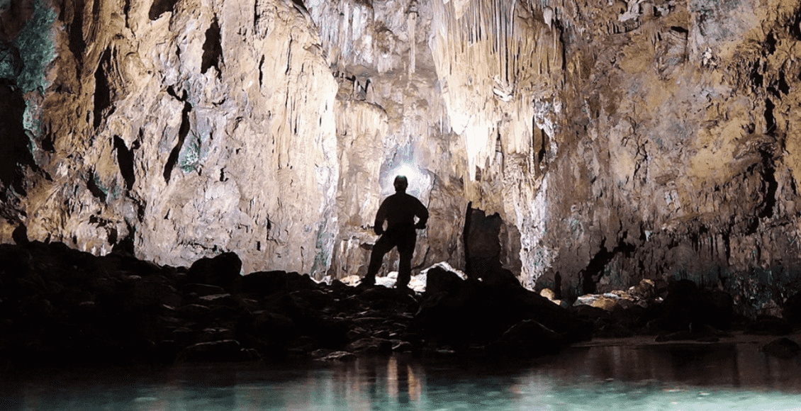 Imagem mostra roteiro da Caverna do Diabo, em São Paulo