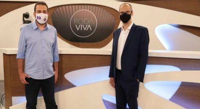 Eleições 2020: covas e boulos foram os convidados do programa roda viva