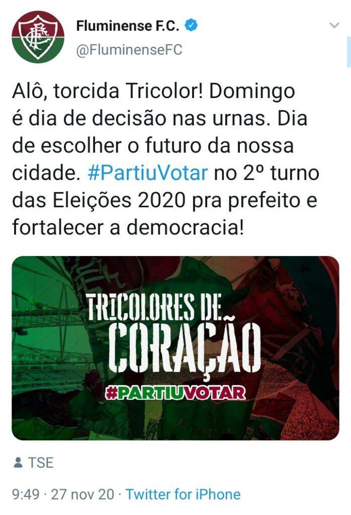 #partiuvotar nas eleições 2020