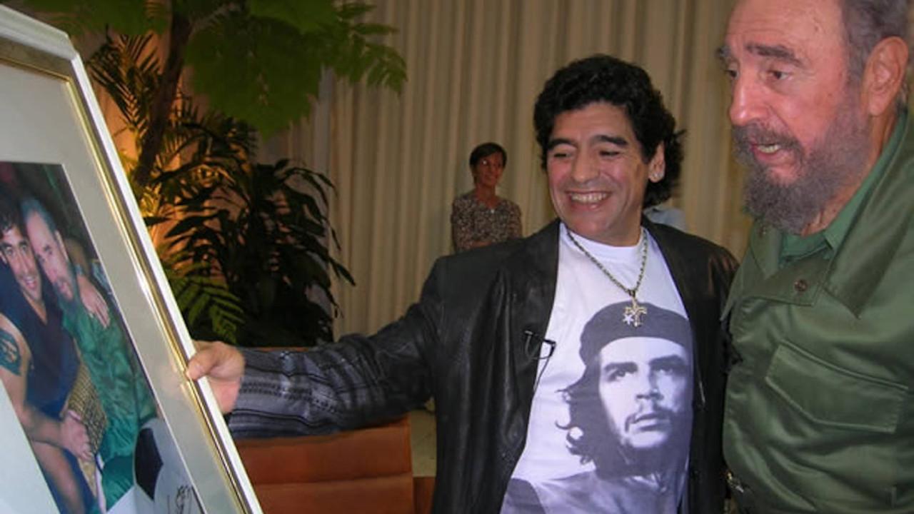 Morte de maradona - maradona e fidel castro