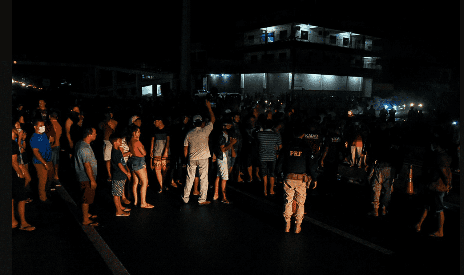 Foto mostra protesto no amapá