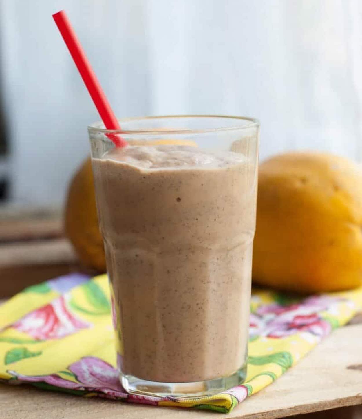 Smoothie de mamão e chia