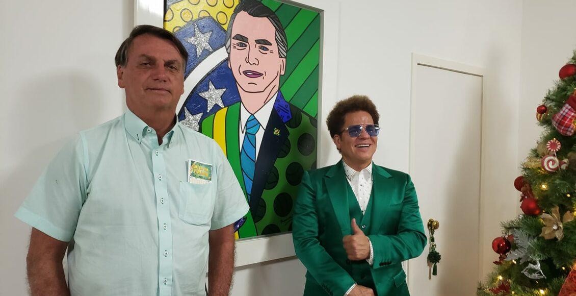 presidente jair bolsonaro com volantes da mega da virada