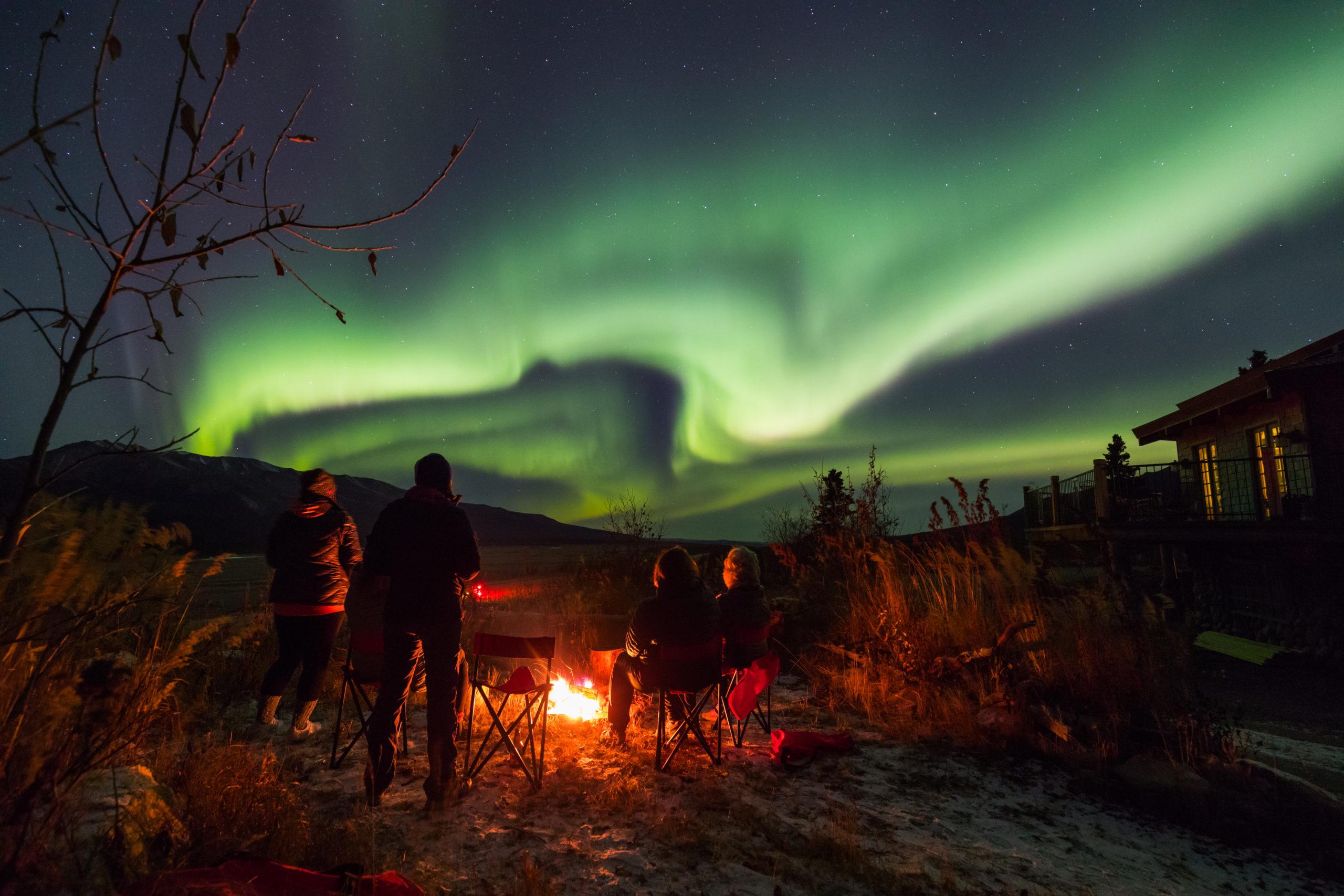 Aurora boreal no alaska. Foto: alaska's northern lights private tours