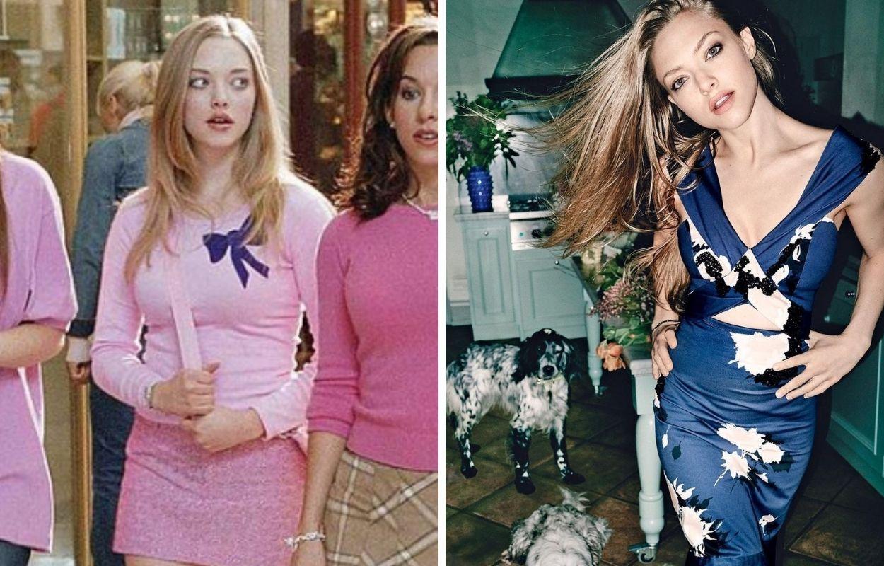 Imagem mostra amanda seyfried em meninas malvadas e hoje