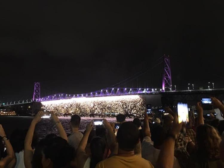 Foto do ano novo em florianópolis