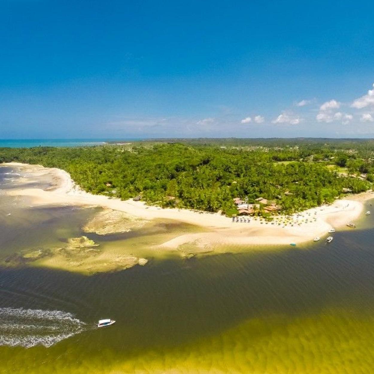 Imagem aérea de boipeba