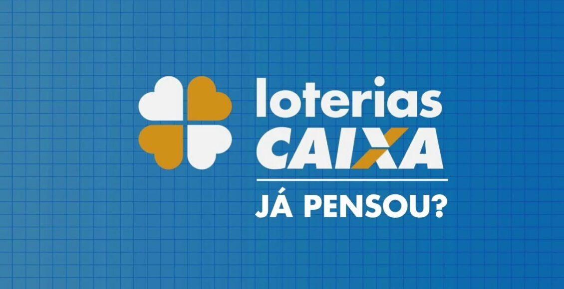 A Imagem mostra o logo das Loterias CAIXA