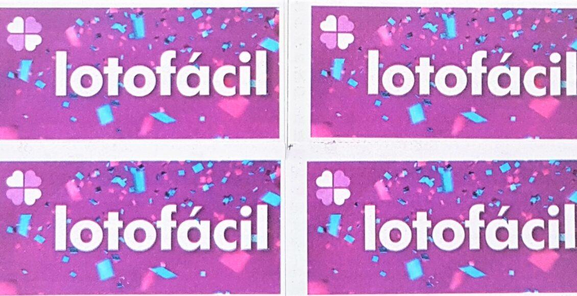 A imagem mostra quatro logos da Lotofácil