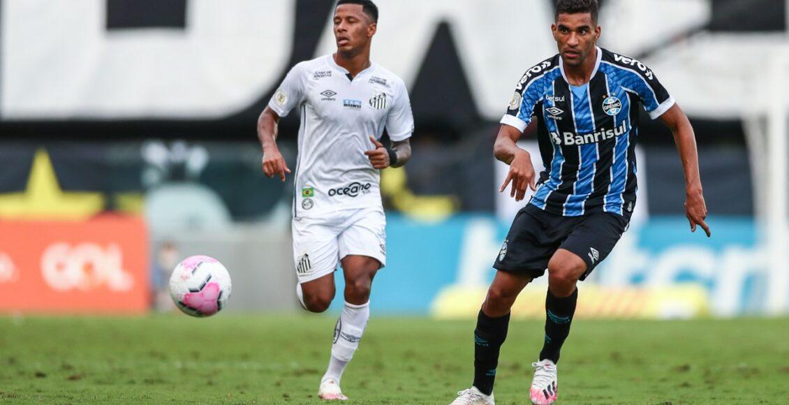 Confronto entre Grêmio e Santos acontece às 19h15