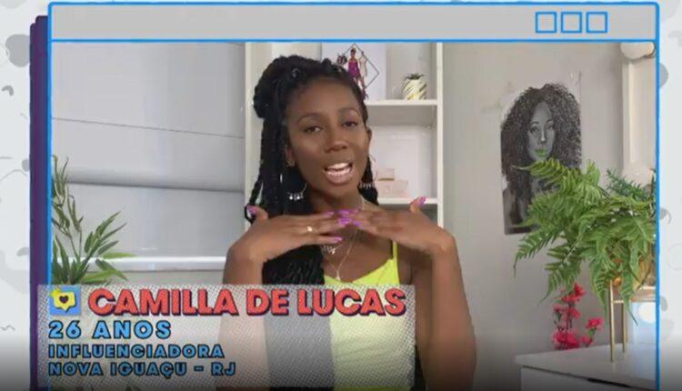 Imagem mostra a influenciadora camilla de lucas no bbb 21