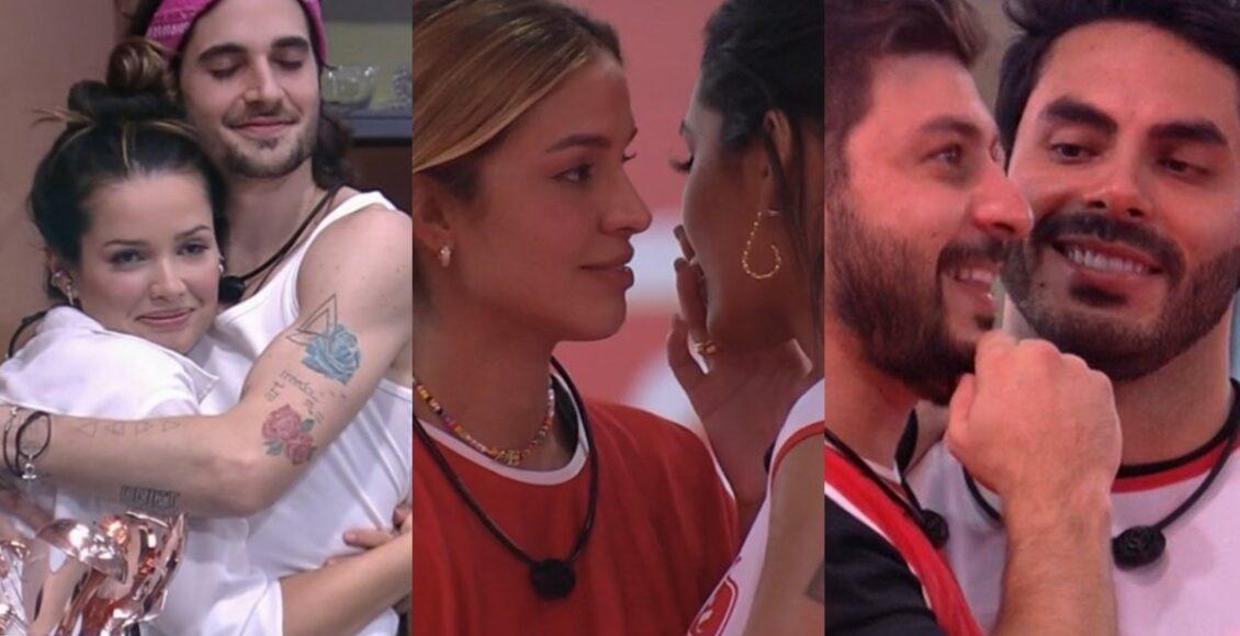 Imagem mostra participantes do BBB 21 Casais do BBB 21