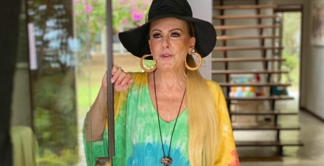 Imagem mostra Ana Maria Braga na casa de praia