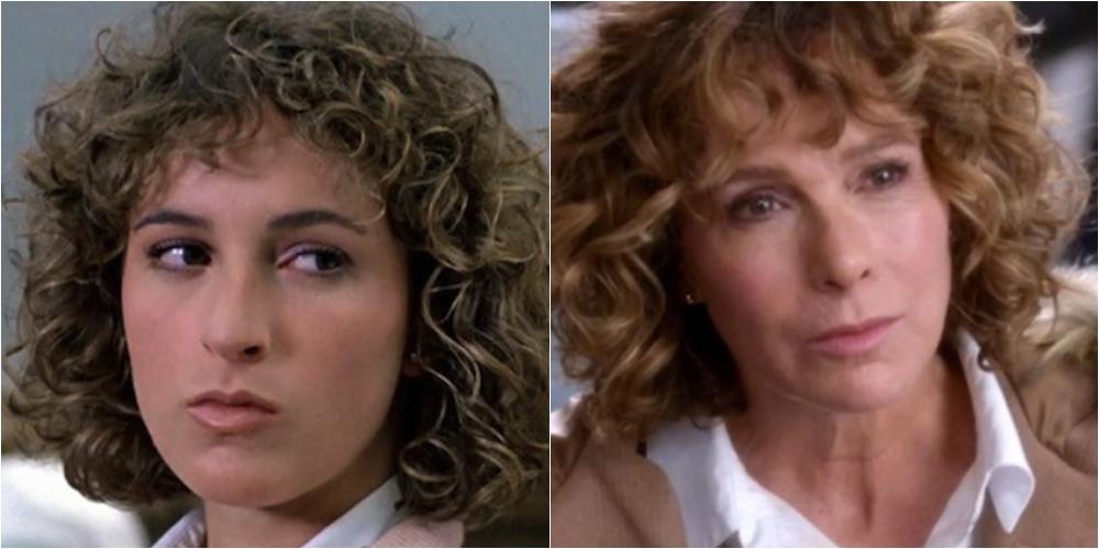 Imagem mostra atriz jennifer grey em antes e atualmente