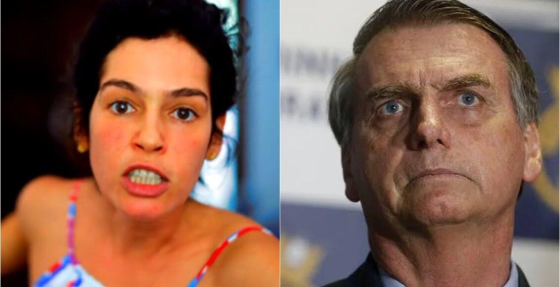 Maria Flor e Jair Bolsonaro