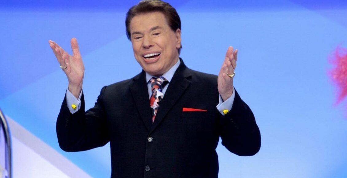 Na imagem o apresentador Silvio Santos