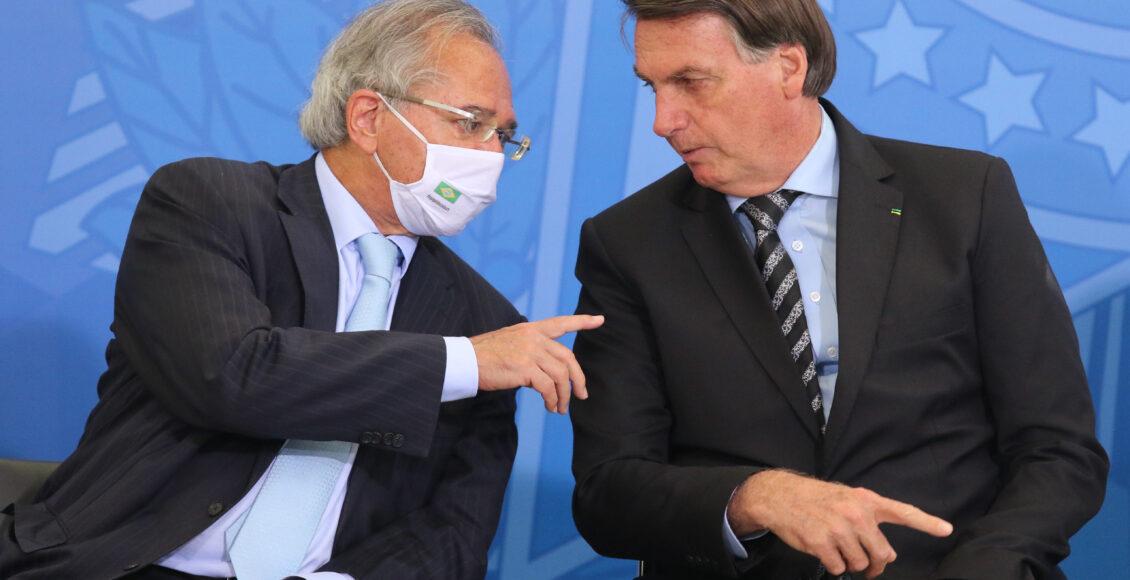 Paulo Guedes e Jair Bolsonaro.