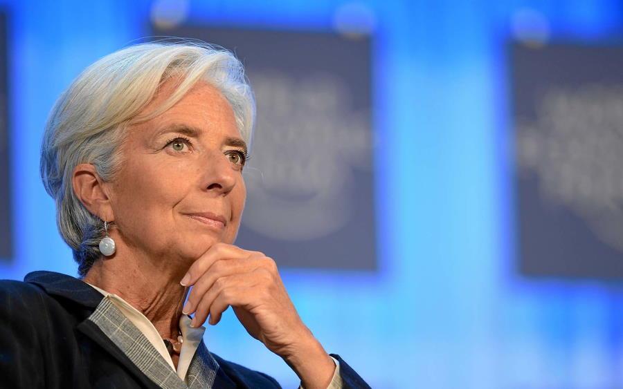 Lagarde, presidente do banco central europeu em evento