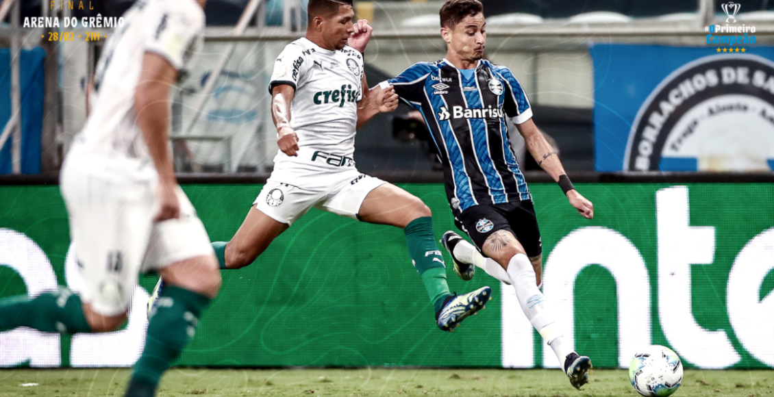 Palmeiras venceu o Grêmio jogo de ida da final da Copa do Brasil