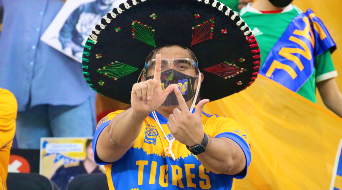 Torcedor do tigres durante quartas de final do mundial de clubes