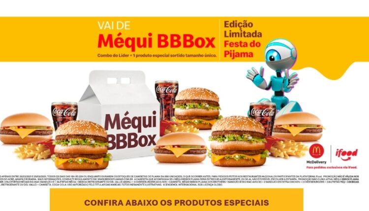 Site para saber mais sobre a promoção do pijama mcdonalds bbb21