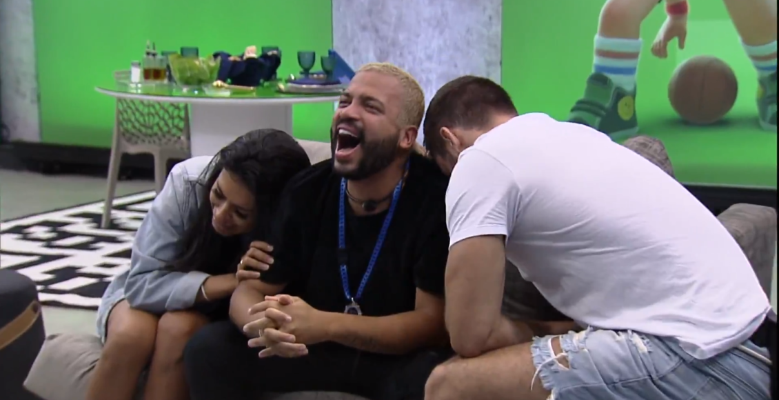 Projota se emociona no almoço do anjo no BBB21