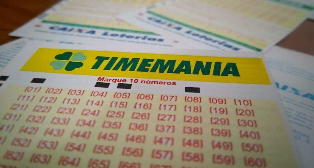 A imagem mostra volantes da Timemania 1623