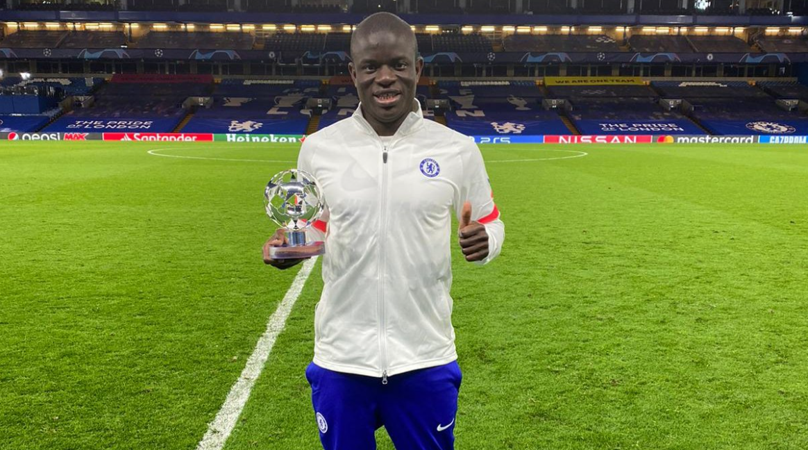 Kanté venceu como melhor jogador da partida em quatro ocasiões na última champions league