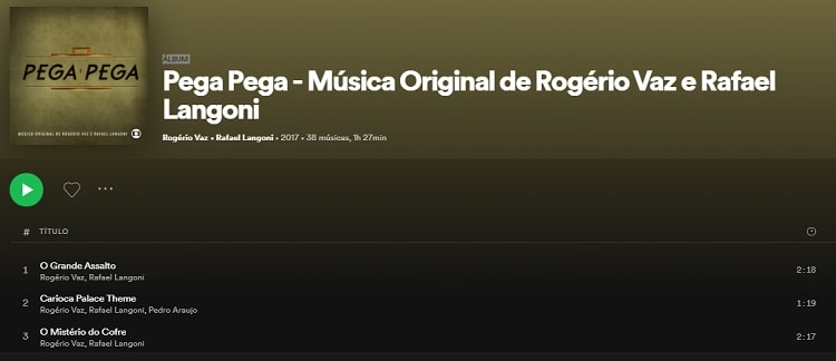 Trilha sonora pega pega