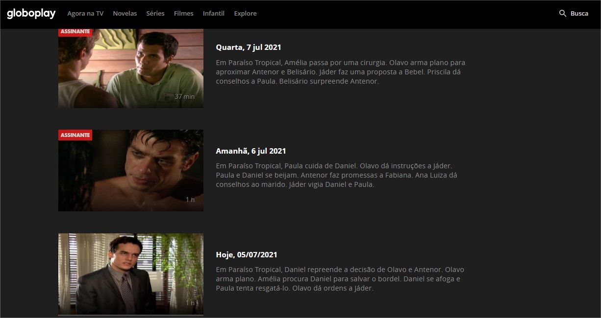 Assistir paraíso tropical online