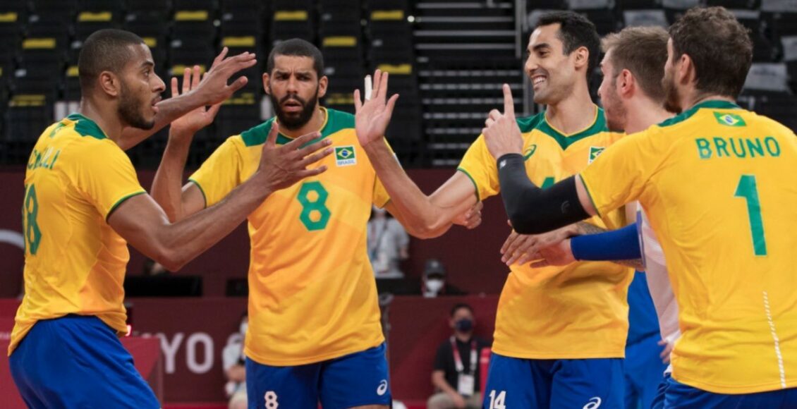 altura jogadores do Brasil no vôlei masculino