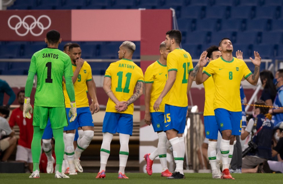 Time masculino de futebol nas olimpíadas 2021