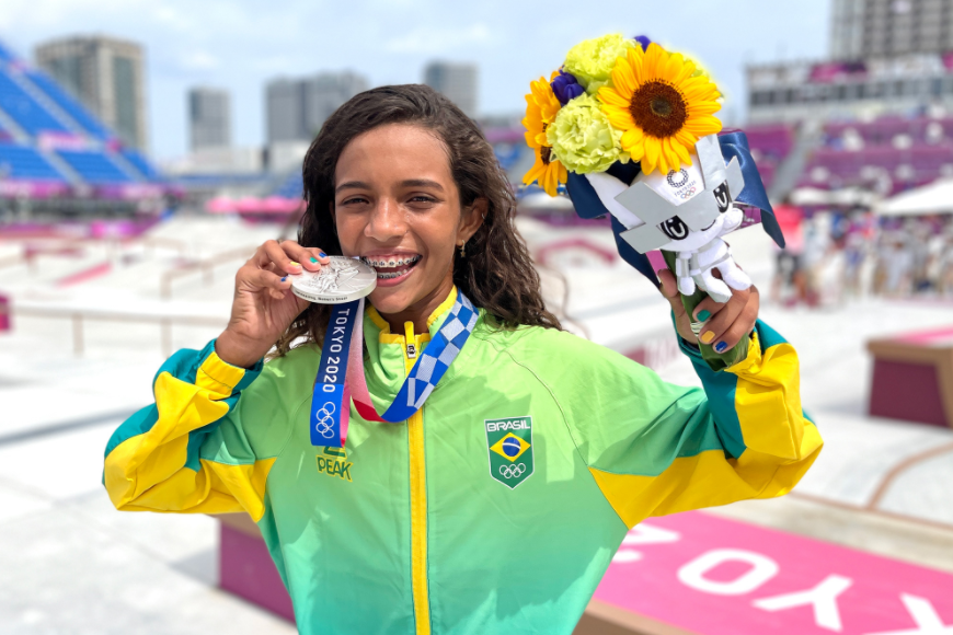 Confira como foi a apresentação de Rayssa Leal na final do skate feminino