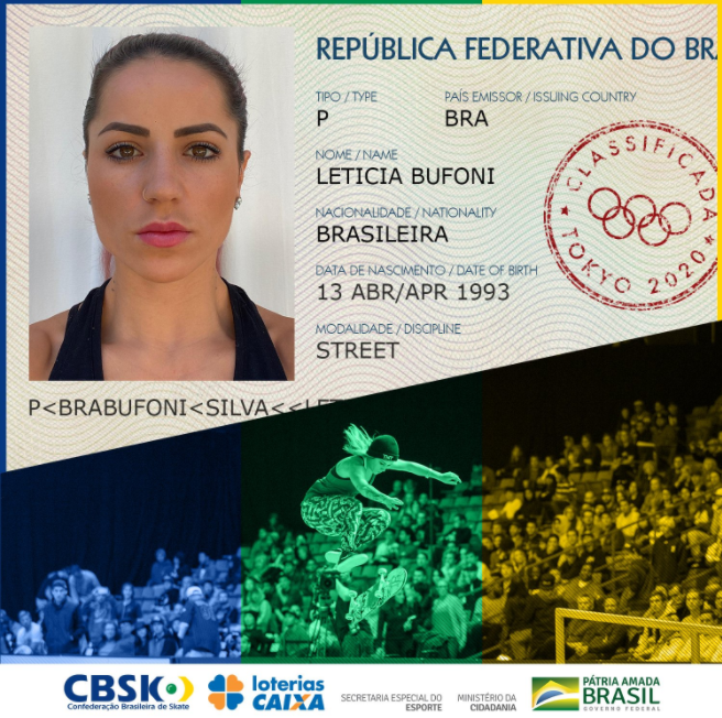 Leticia bufoni, uma das melhores da história, está entre os skatistas brasileiro nas olimpíadas 2021