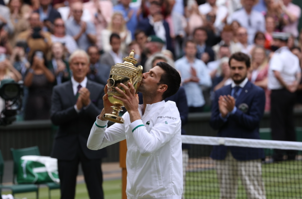 A 2021 Wimbledon Troféu Taça O Campeonato De Tênis Troféu Novak
