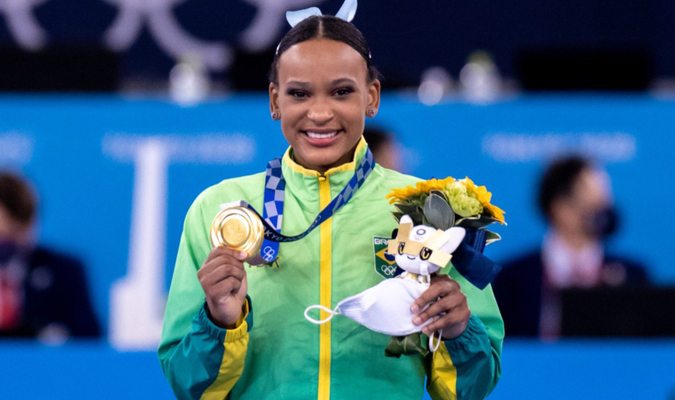 Rebeca Andrade garantiu o primeiro ouro da ginástica feminina do Brasil nas Olimpíadas