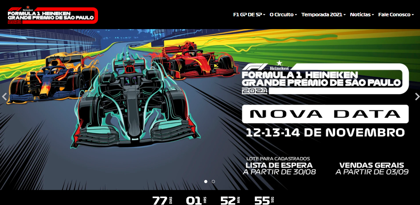 Saiba como comprar ingressos para o gp de são paulo 2021 de fórmula 1