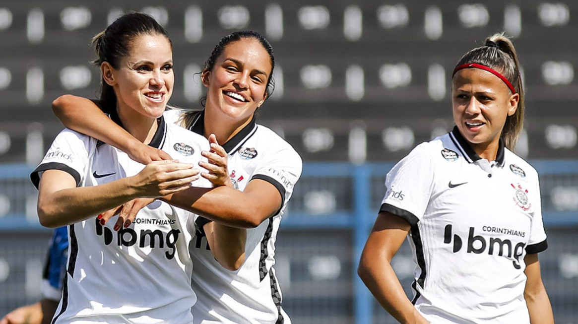 Equipe do corinthians está na libertadores feminina 2021, pois venceu o brasileirão