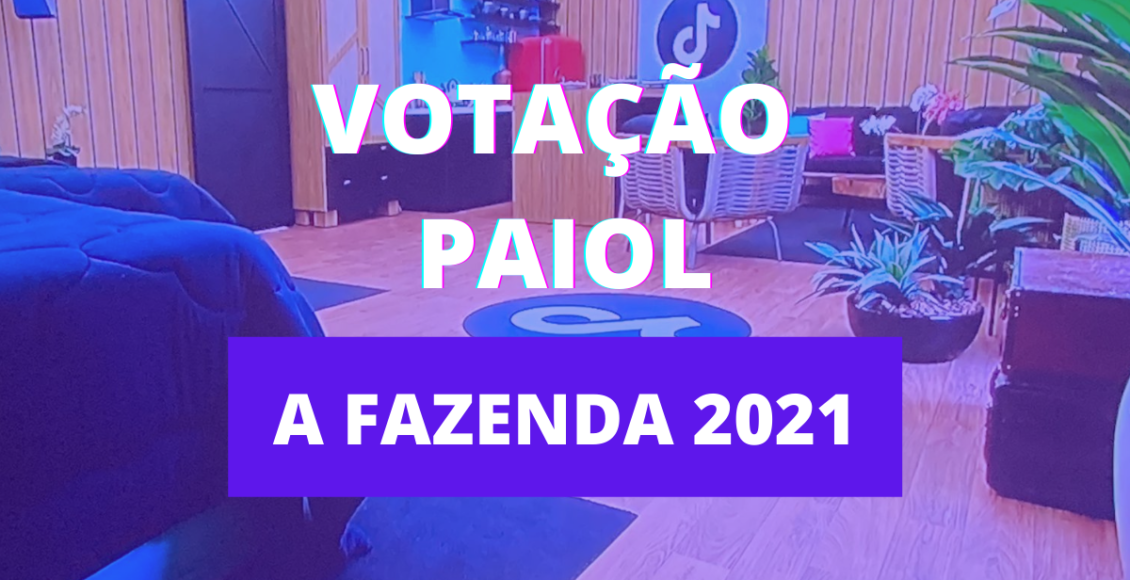 votação Enquete A Fazenda 2021